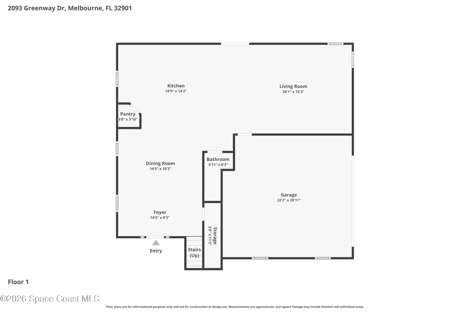 2093 Greenway Drive, Melbourne, Fl 32901, FL