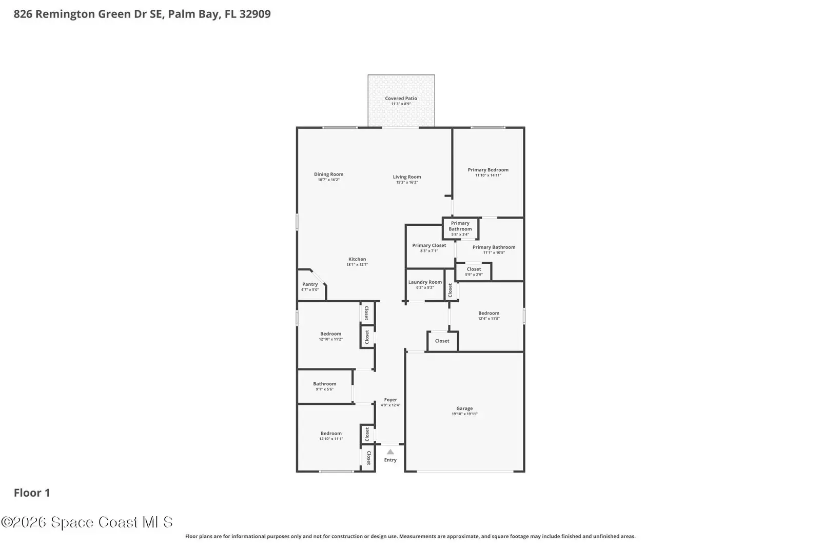826 Remington Green Drive Se, Palm Bay, Fl 32909, FL