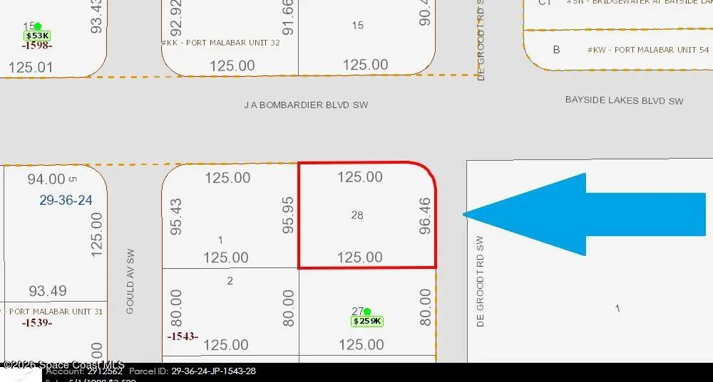 1850 Corner Lot Degroodt/Bombardier Road Sw, Palm Bay, Fl 32908, FL
