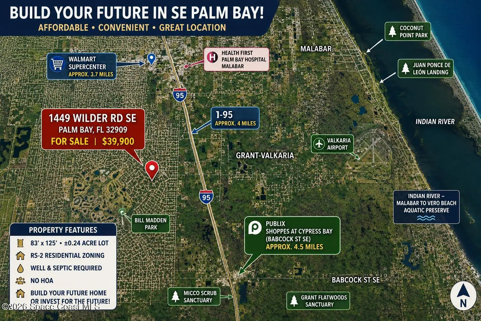 1449 Wilder Road Se, Palm Bay, Fl 32909, FL