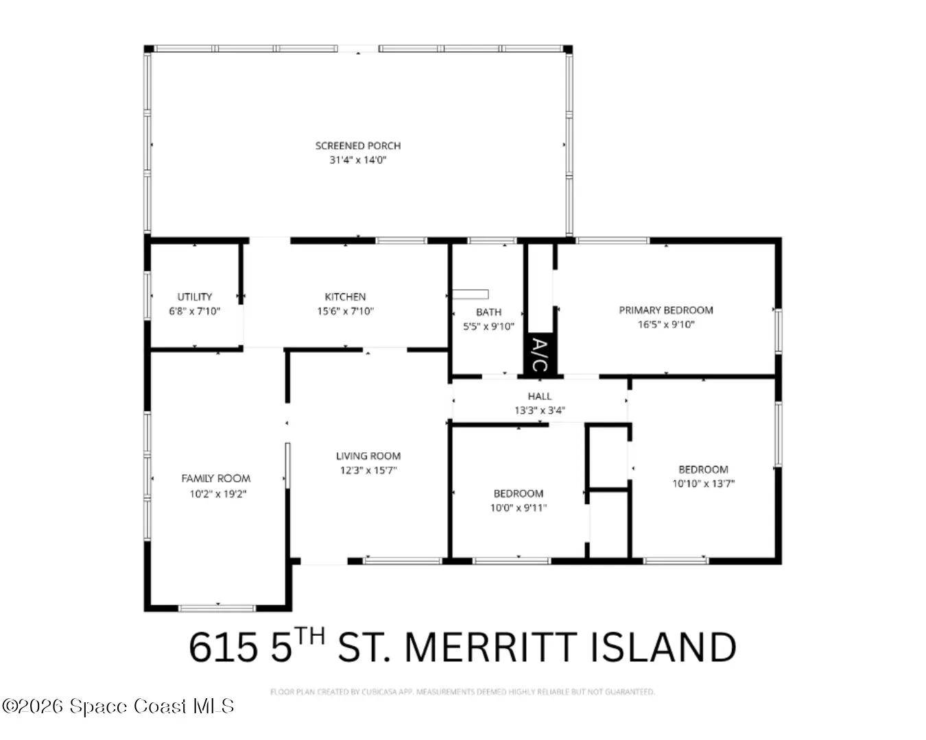 615 5th Street, Merritt Island, Fl 32953, FL