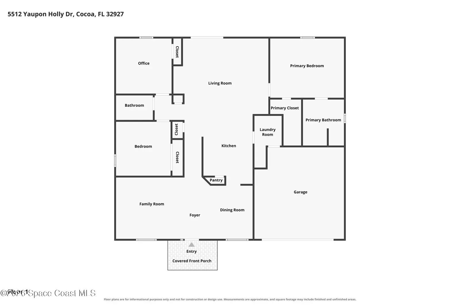 5512 Yaupon Holly Drive, Cocoa, Fl 32927, FL
