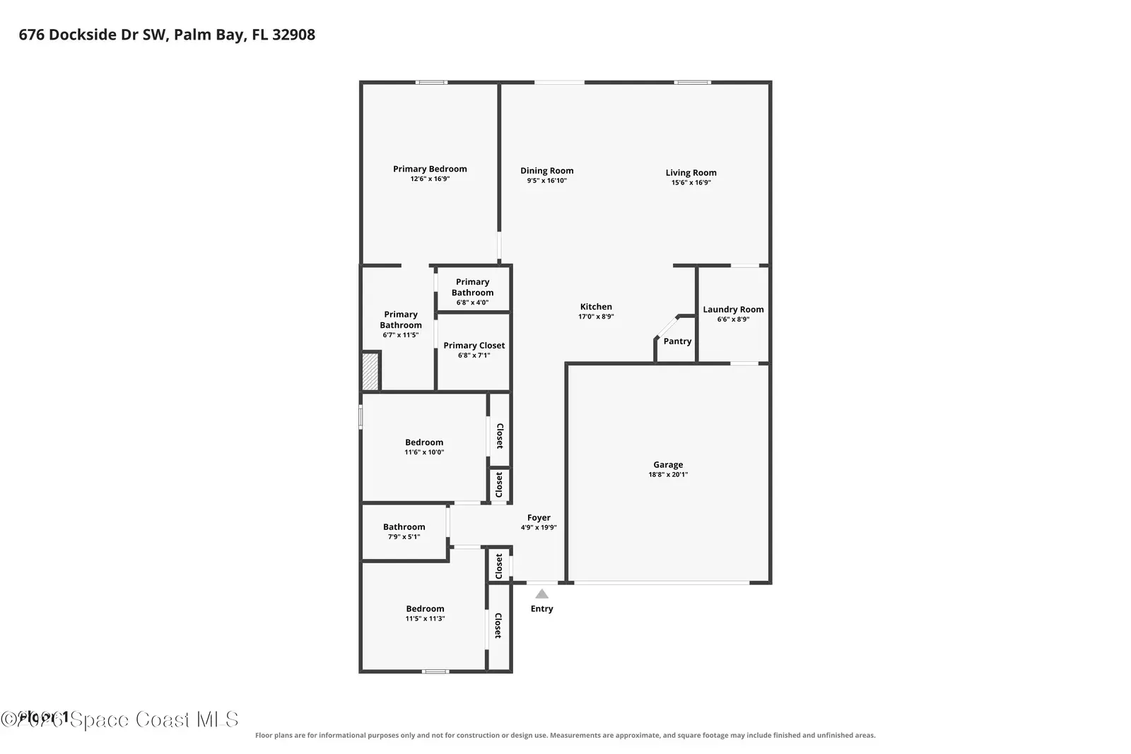 676 Dockside Drive Sw, Palm Bay, Fl 32908, FL