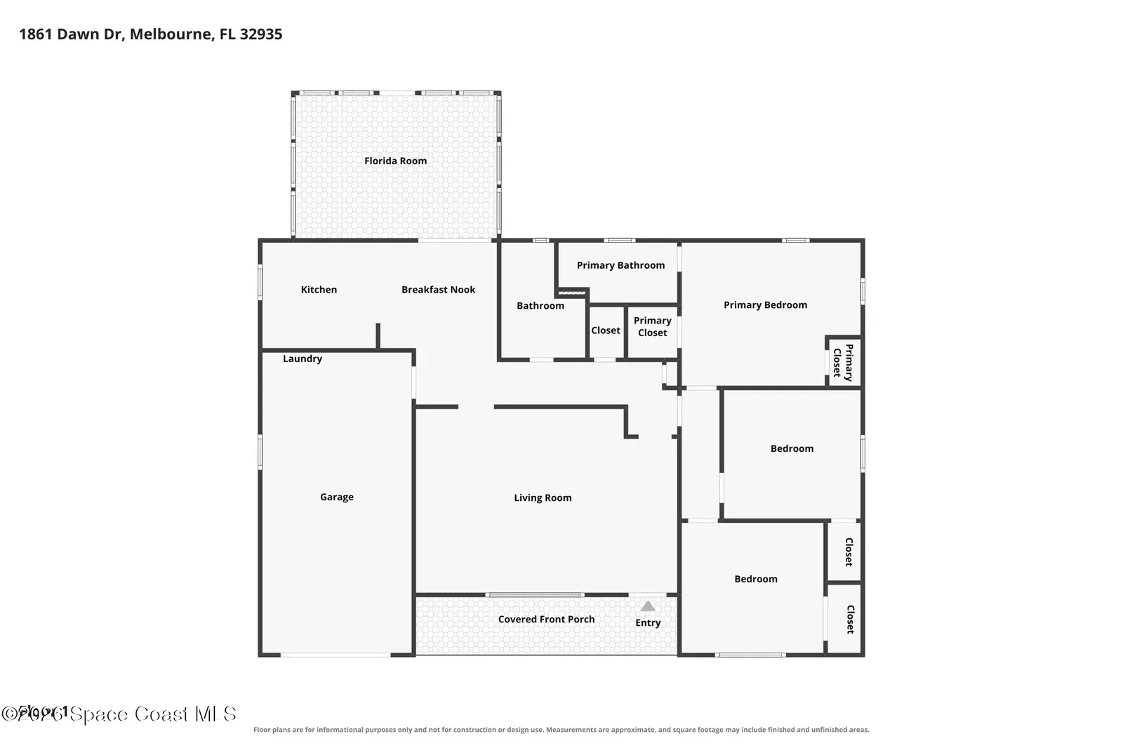 1861 Dawn Drive, Melbourne, Fl 32935, FL