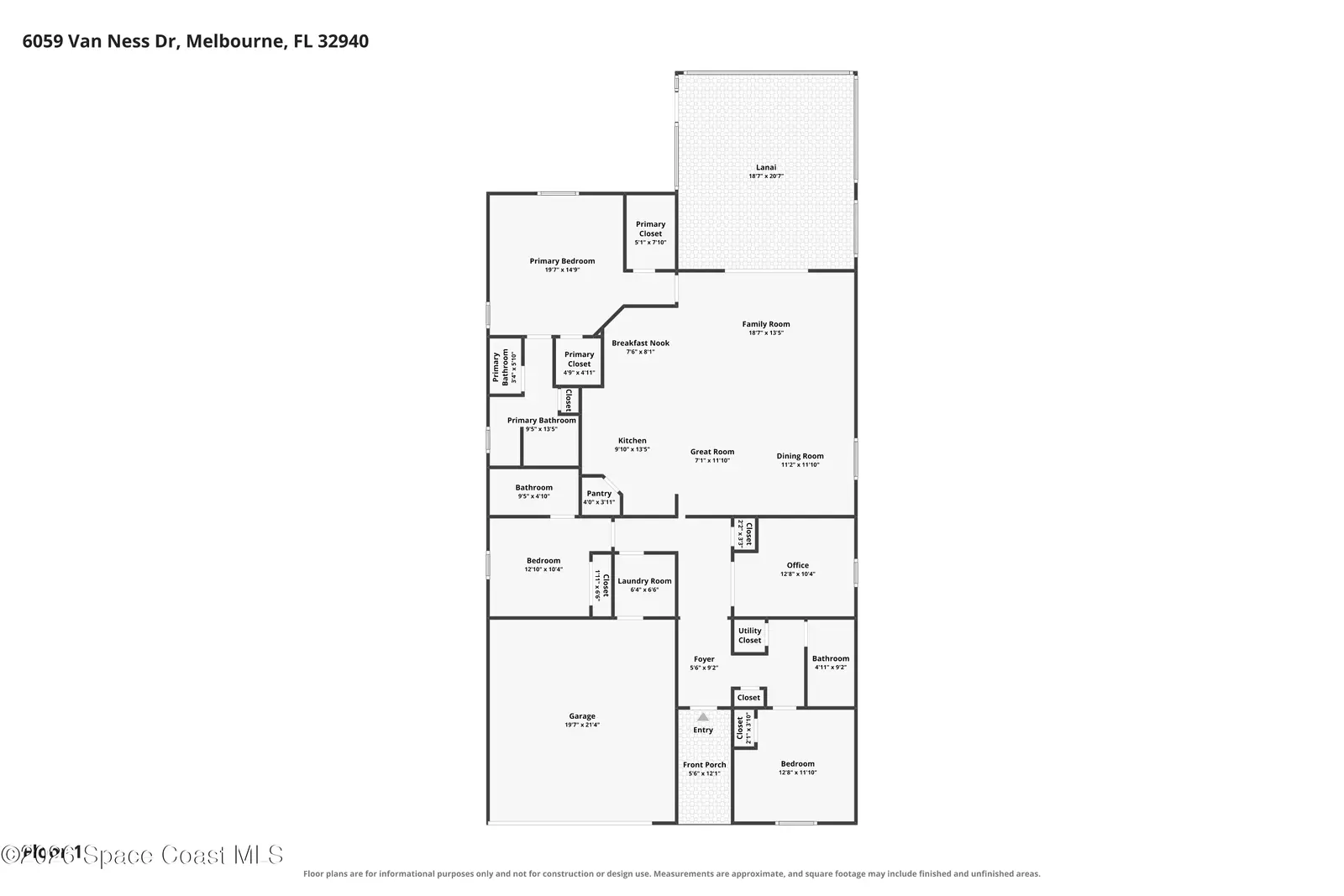 6059 Van Ness Drive, Melbourne, Fl 32940, FL