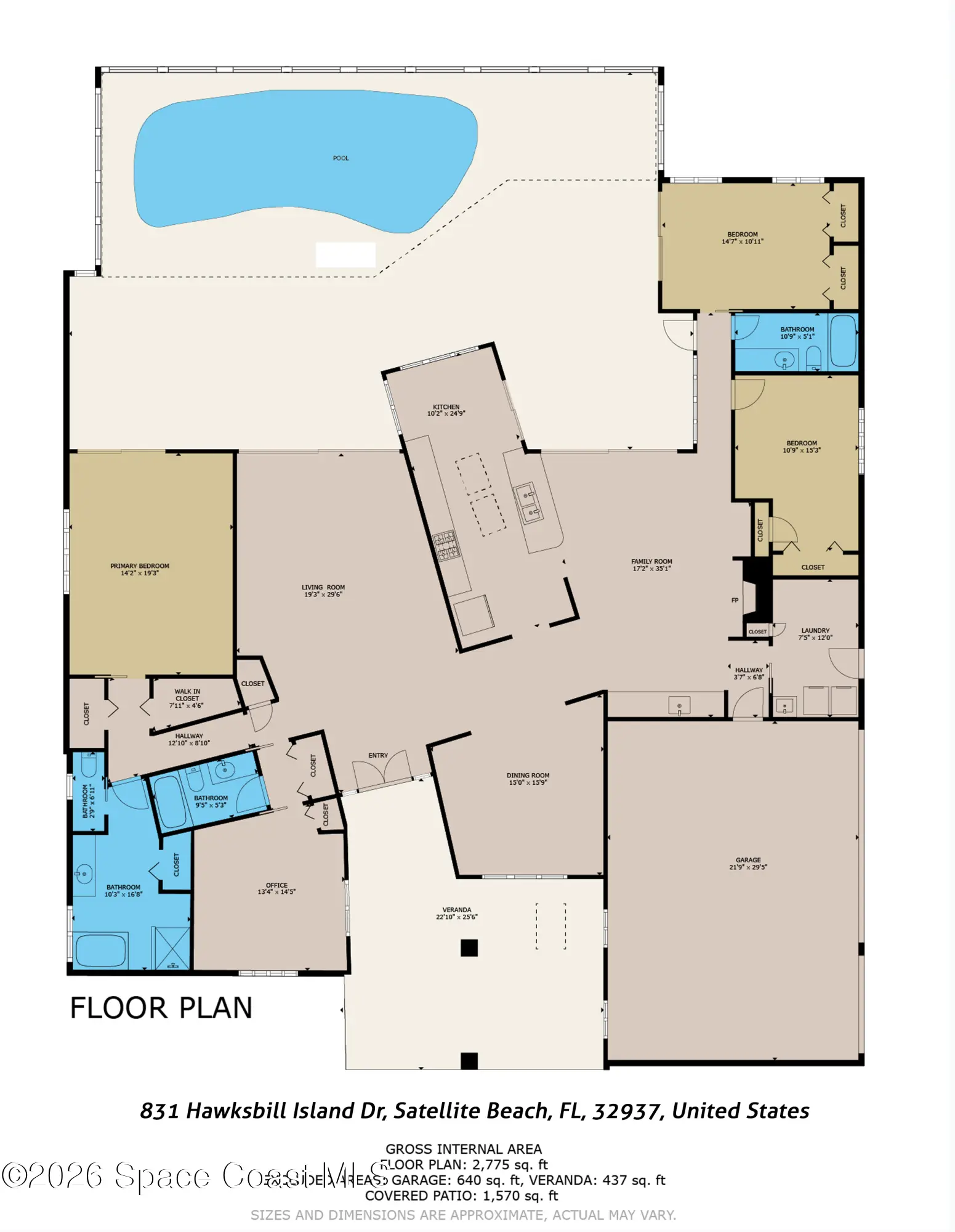 831 Hawksbill Island Drive, Satellite Beach, Fl 32937, FL