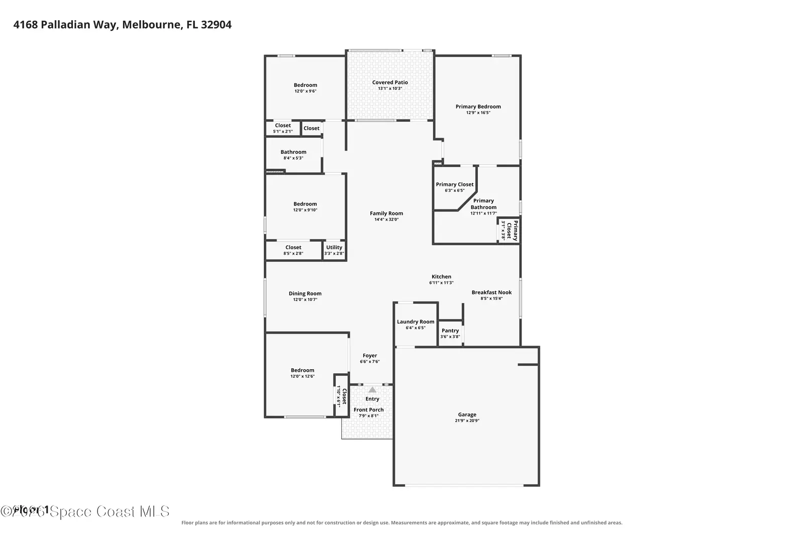 4168 Palladian Way, Melbourne, Fl 32904, FL
