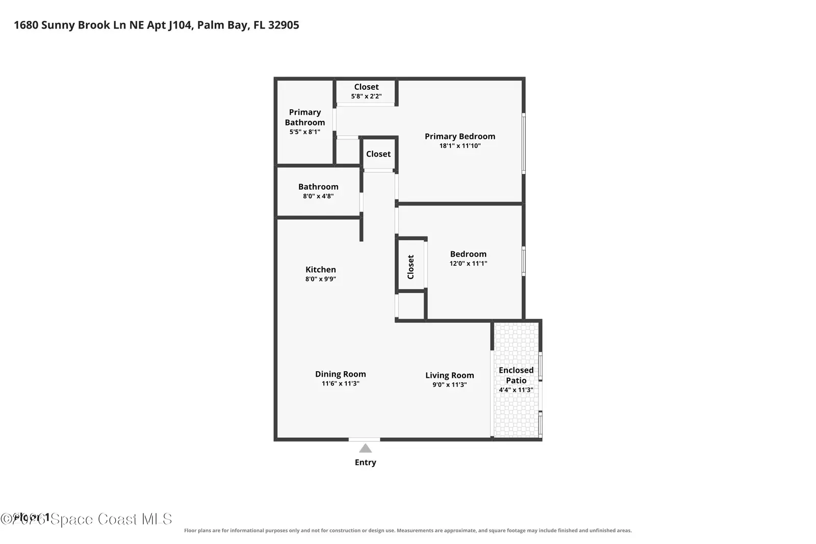 1680 Sunny Brook Lane Ne J104, Palm Bay, Fl 32905, FL