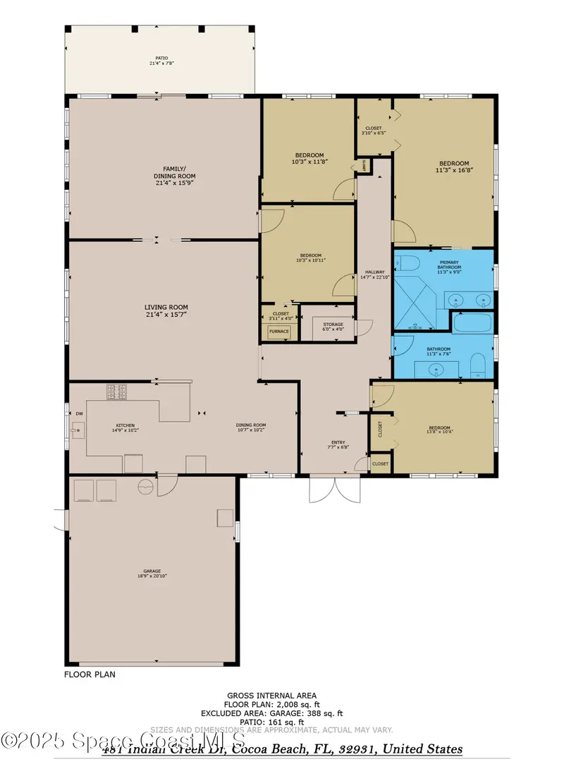 481 Indian Creek Drive, Cocoa Beach, Fl 32931, FL