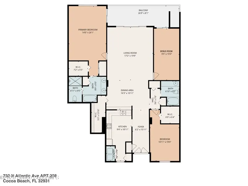 750 N Atlantic Avenue 208, Cocoa Beach, Fl 32931, FL