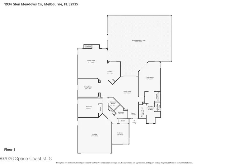 1934 Glen Meadows Circle, Melbourne, Fl 32935, FL