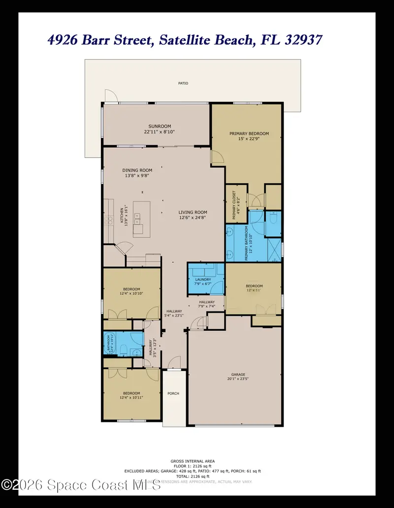 4926 Barr Street, Melbourne, Fl 32904, FL