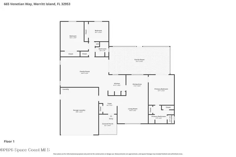 665 Venetian Way, Merritt Island, Fl 32953, FL