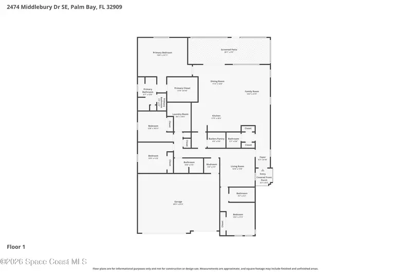 2474 Middlebury Drive, Palm Bay, Fl 32909, FL