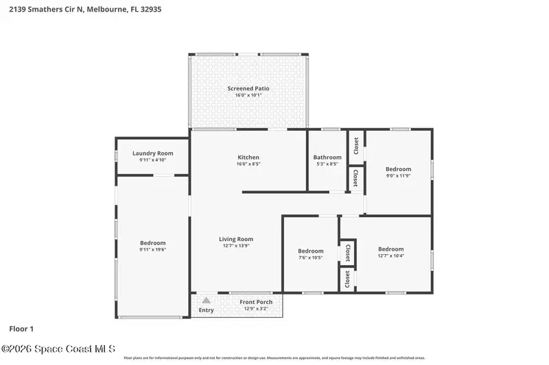 2139 Smathers Circle N, Melbourne, Fl 32935, FL