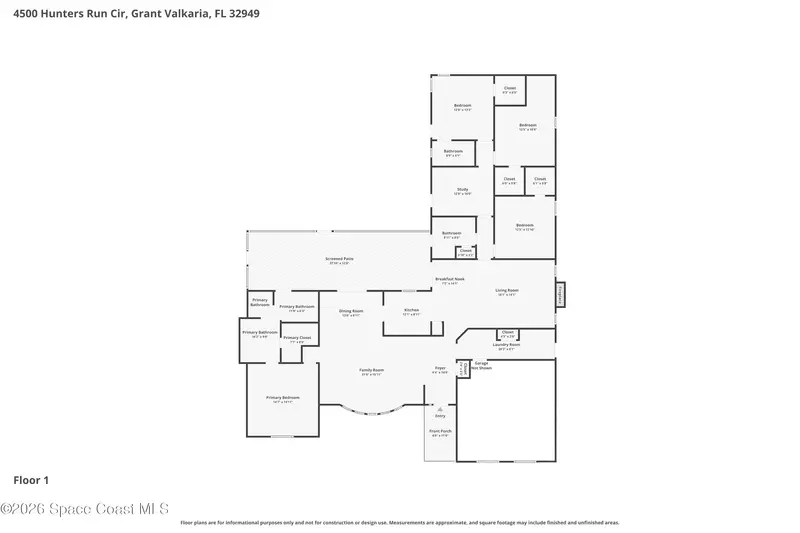 4500 Hunters Run Circle, Grant, Fl 32949, FL