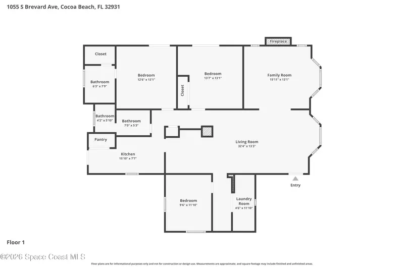 1055 S Brevard Avenue, Cocoa Beach, Fl 32931, FL