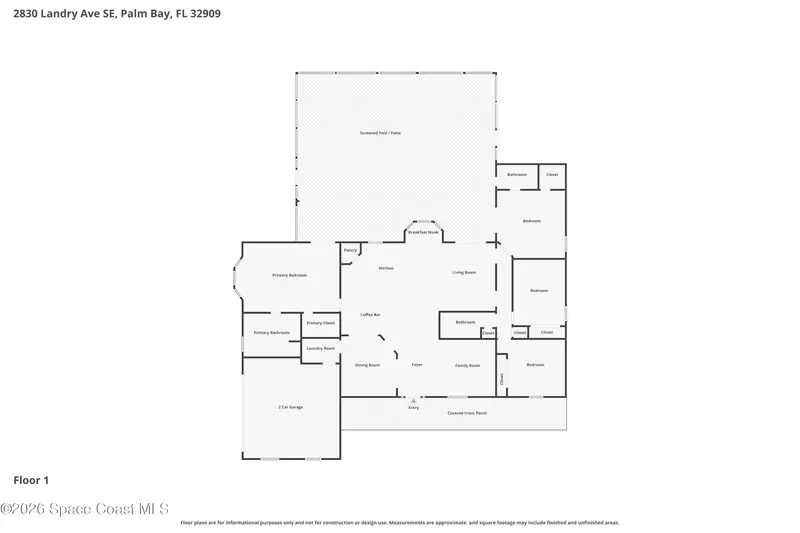 2830 Landry Avenue Se, Palm Bay, Fl 32909, FL