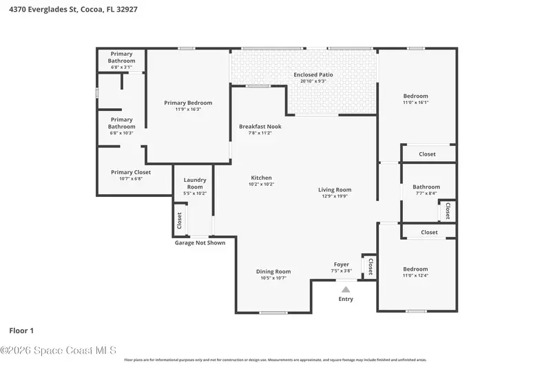 4370 Everglades Street, Cocoa, Fl 32927, FL