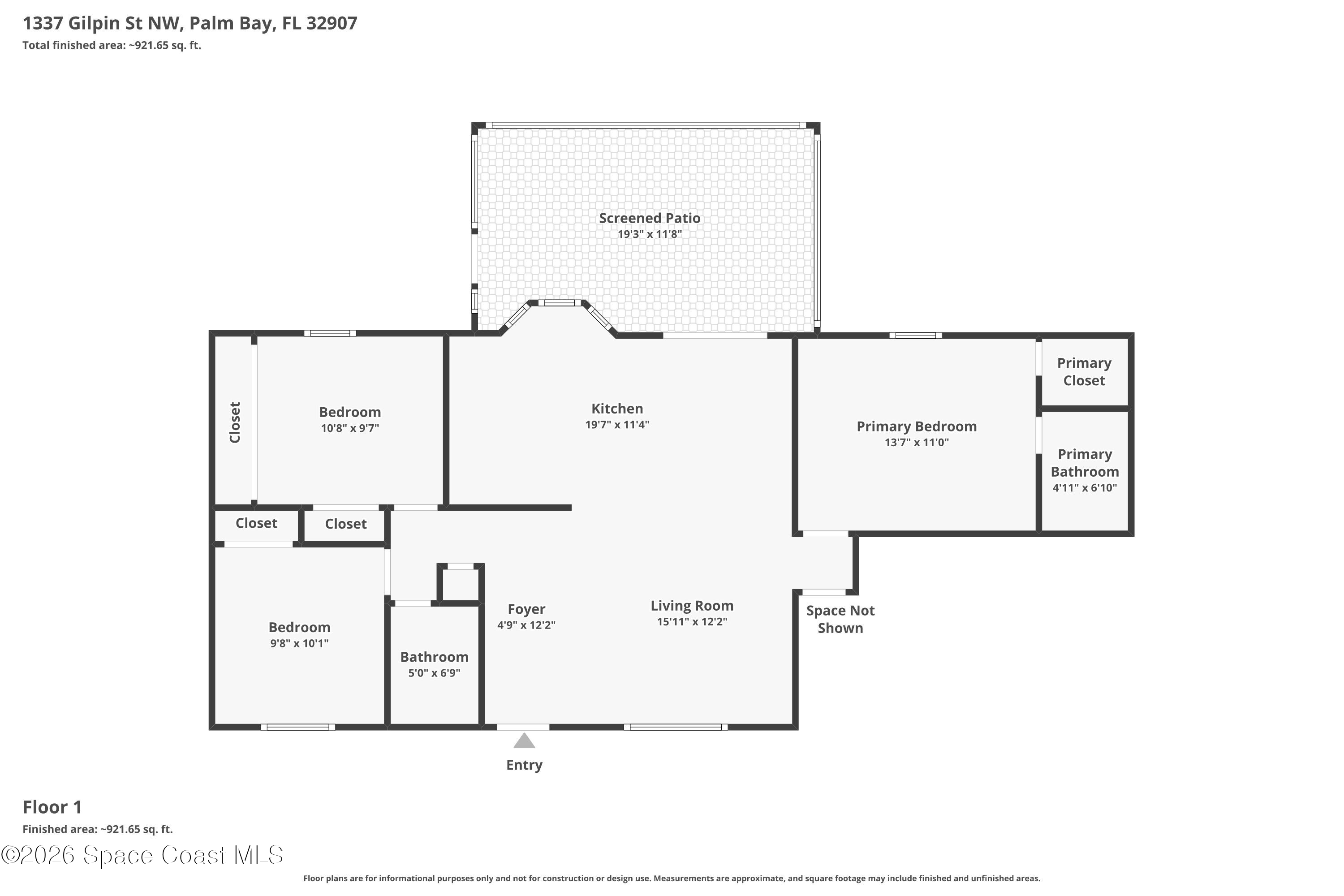 1337 Gilpin Street Nw, Palm Bay, Fl 32907, FL