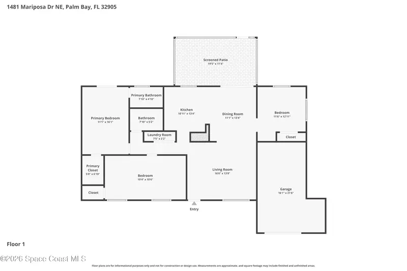 1481 Mariposa Drive Ne, Palm Bay, Fl 32905, FL