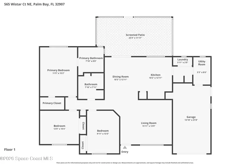 565 Wistar Court Ne, Palm Bay, Fl 32907, FL