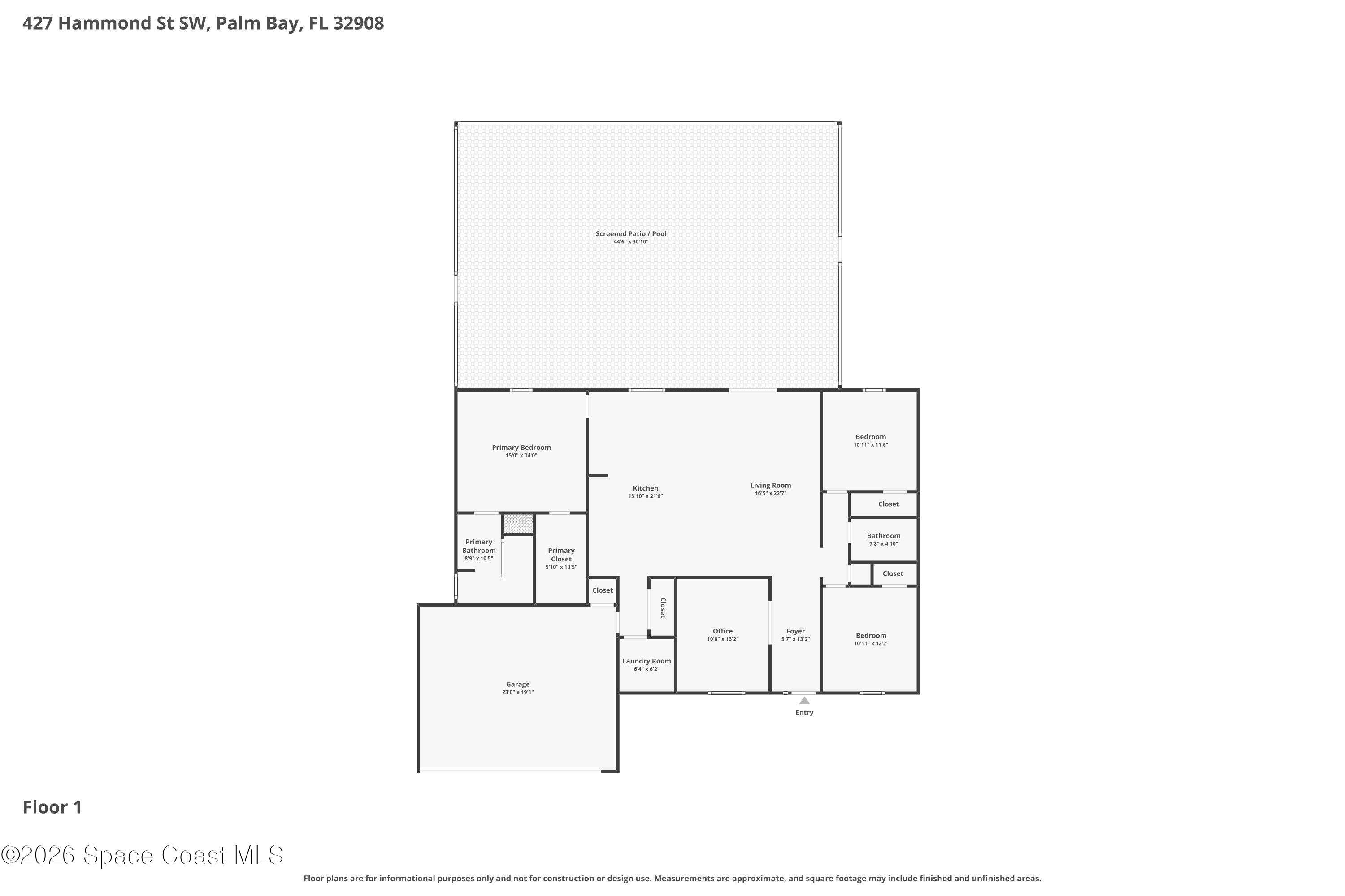 427 Hammond Street Sw, Palm Bay, Fl 32908, FL