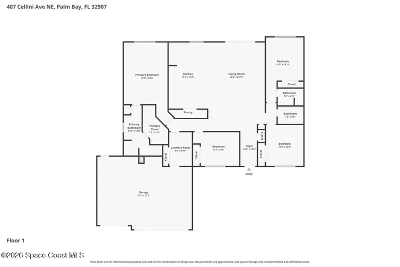 824 Taluga Avenue Se, Palm Bay, Fl 32909, FL