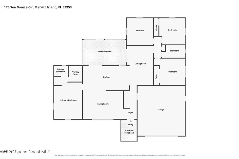 175 Sea Breeze Circle, Merritt Island, Fl 32953, FL