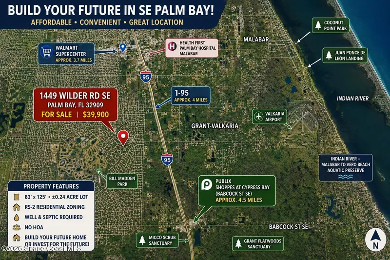 1449 Wilder Road Se, Palm Bay, Fl 32909, FL