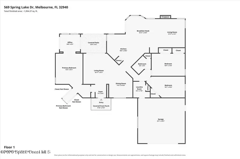 569 Spring Lake Drive, Melbourne, Fl 32940, FL