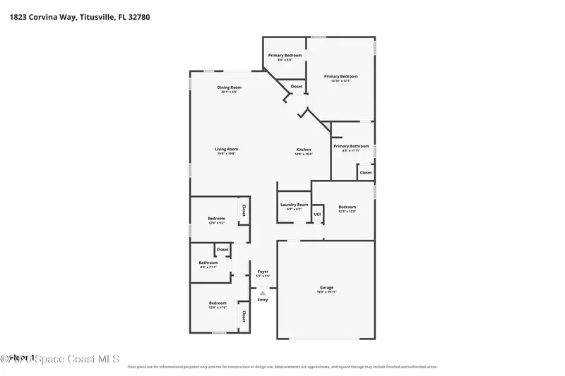 1823 Corvina Way, Titusville, Fl 32780, FL