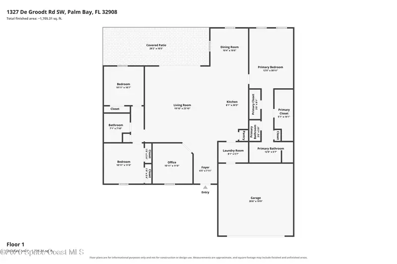 1327 De Groodt Road Sw, Palm Bay, Fl 32908, FL